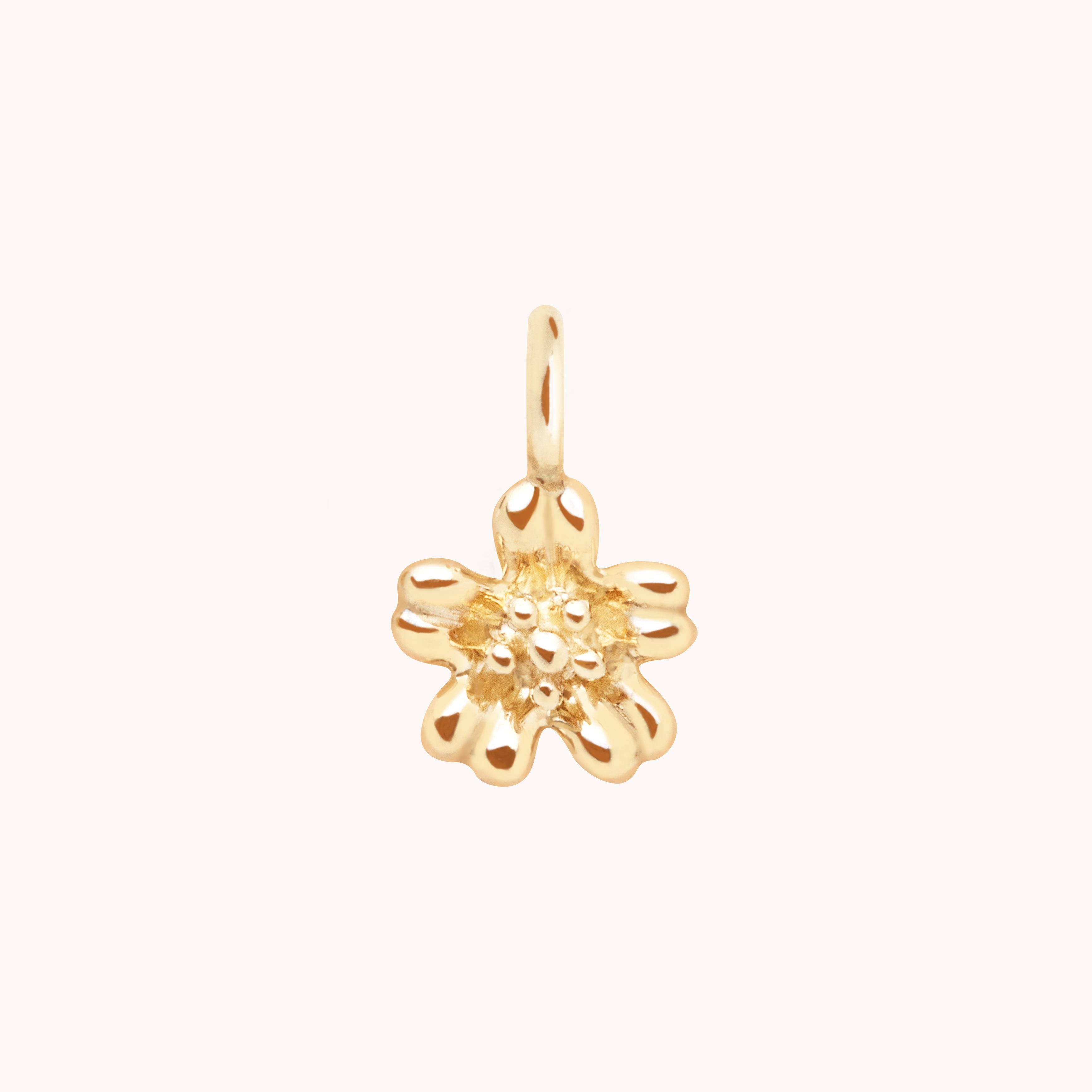 Flower Charm 9k Gold
