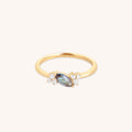 Alexandrite Diamond Milestone Ring in Solid Gold