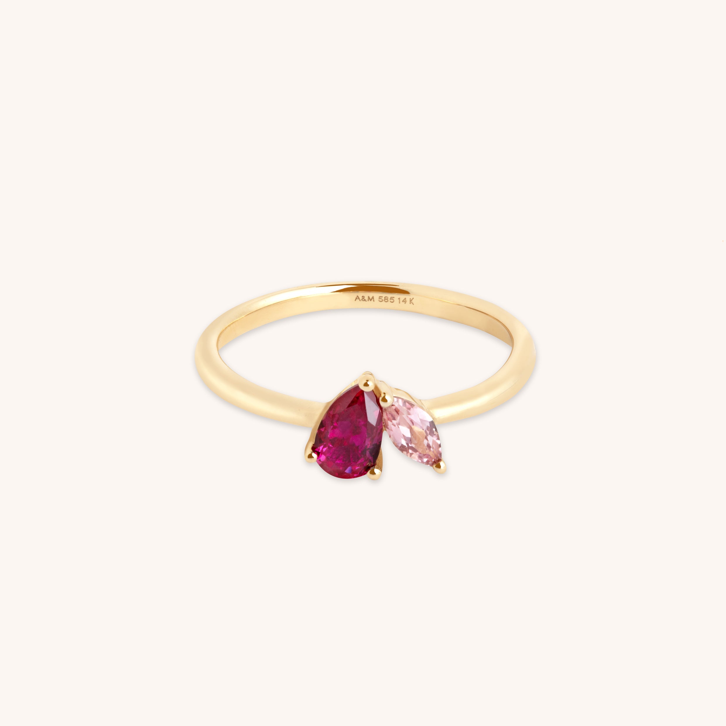 Astrid et Miyu Milestone Ring in Solid Gold