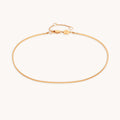 Essential Box Chain Anklet in Gold