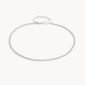 Essential Curb Chain Anklet in Silver