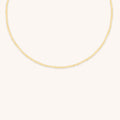 Citrine November Beaded Necklace in Solid Gold