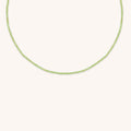 Peridot August Beaded Necklace in Solid Gold