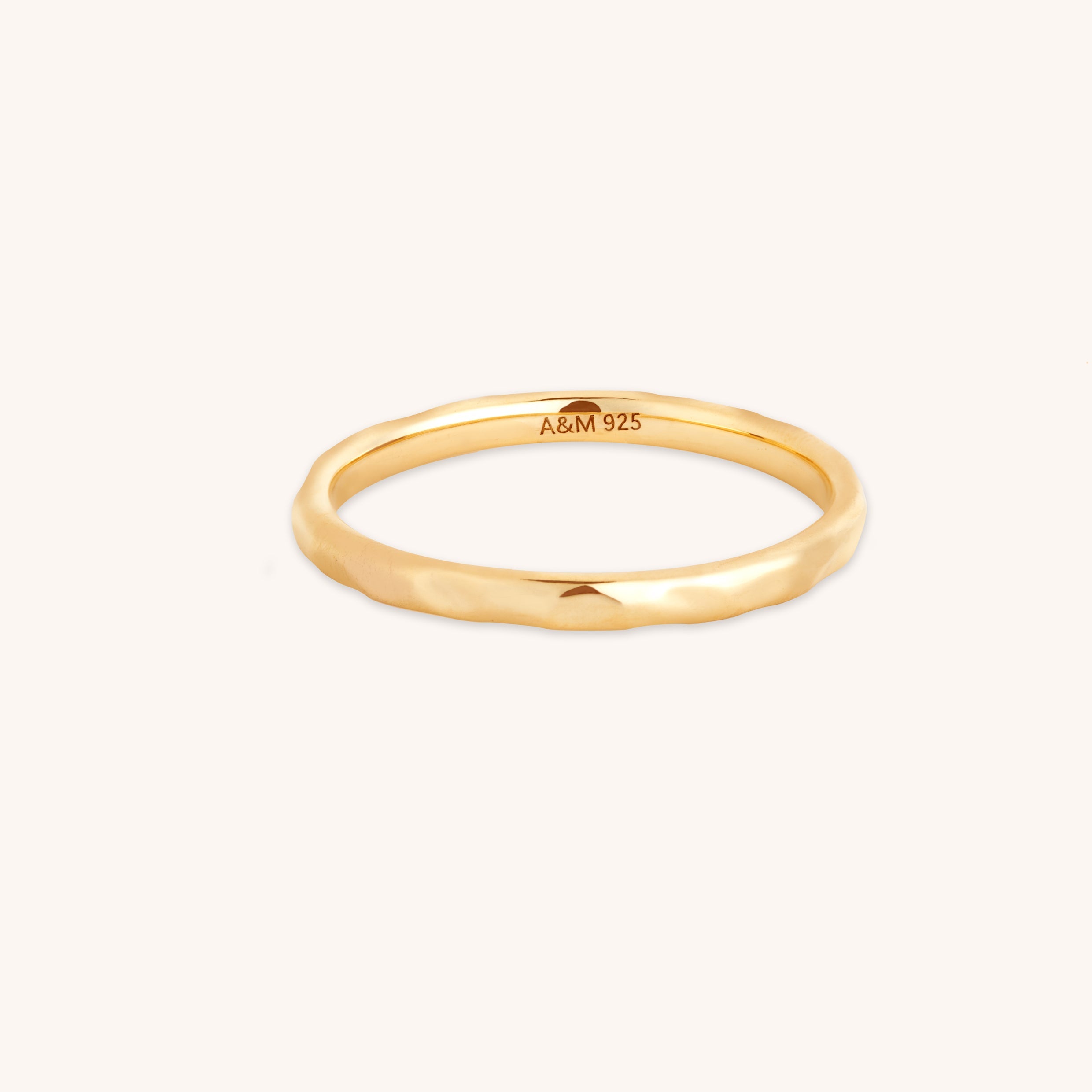 Molten Textured Ring in Gold