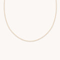 Tennis Chain Necklace in Gold