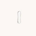 I Initial Click Charm in Solid White Gold