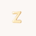 Z Initial Click Charm in Solid Gold