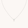 Opal Cluster Pendant in Solid White Gold