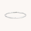 Molten Bangle in Silver