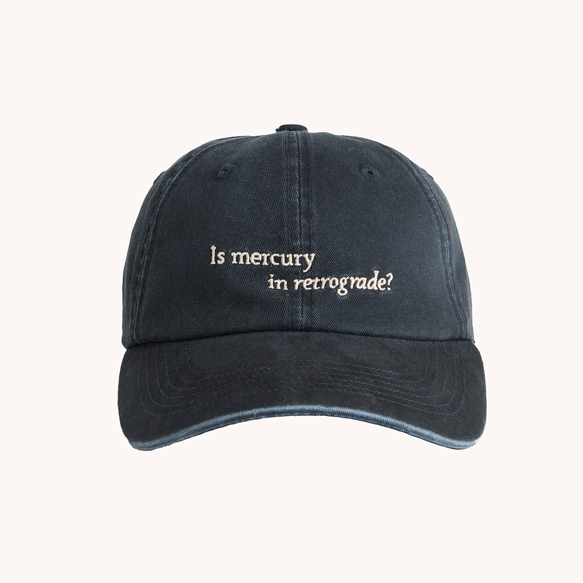 Mercury in Retrograde Cap in Dark Blue