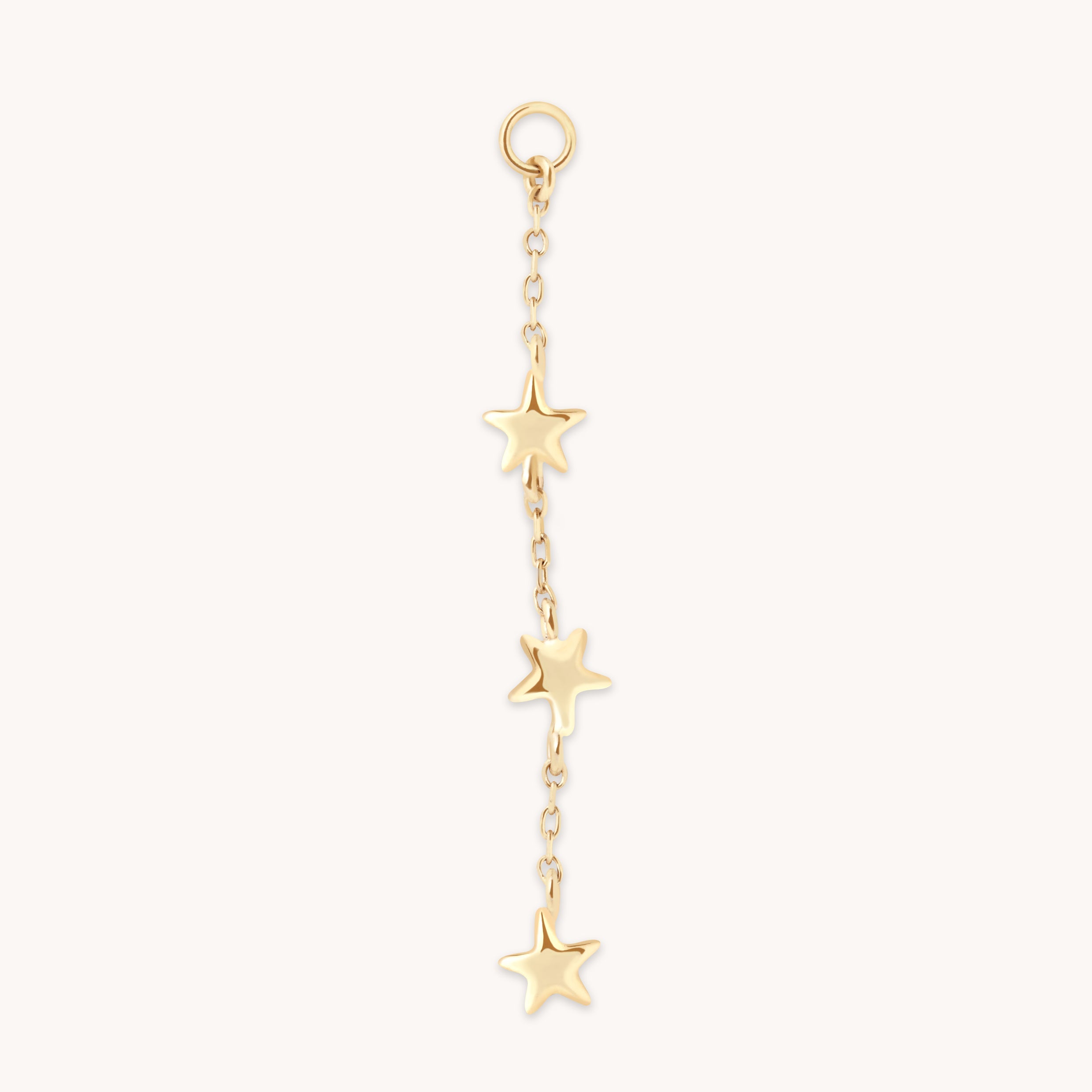 Multi Star Piercing Chain in Solid Gold