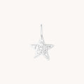 Pavé Star Charm 9k White Gold