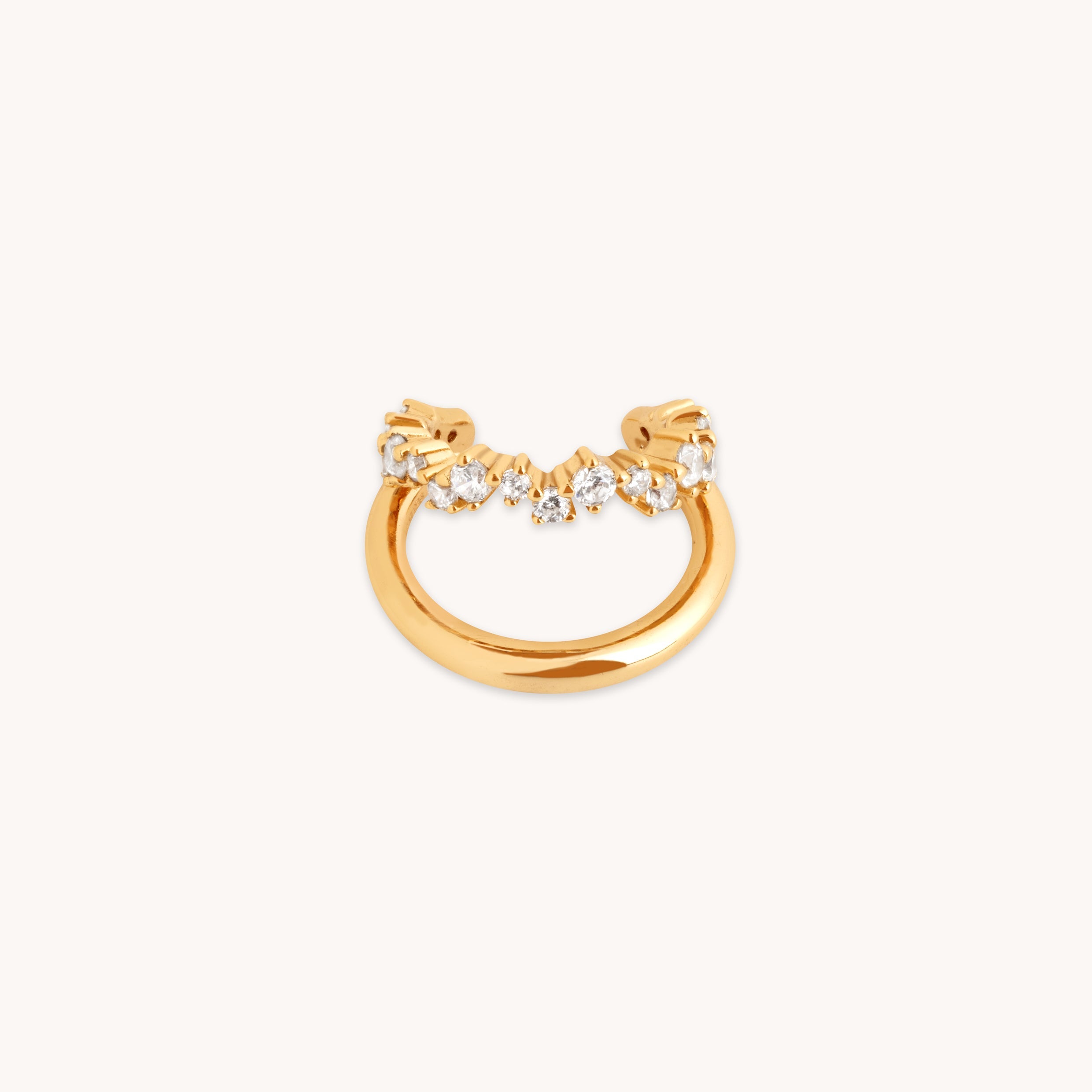 Illusion Spiral Ear Cuff in Gold