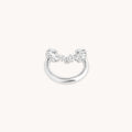 Illusion Spiral Ear Cuff in Silver