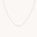 Diamond Cluster Molten Necklace in Solid Gold