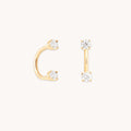 Diamond Ear Jacket in Solid Gold