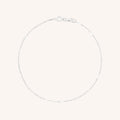 Astrid Chain Anklet in Solid White Gold