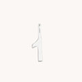 1 Charm 9k White Gold