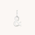 & Charm 9k White Gold