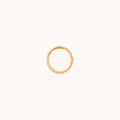 Twisted Rope Seamless Hoop in Solid Gold