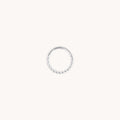 Twisted Rope Seamless Hoop in Solid White Gold