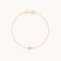 Diamond Hardware Pendant Bracelet in Solid Gold