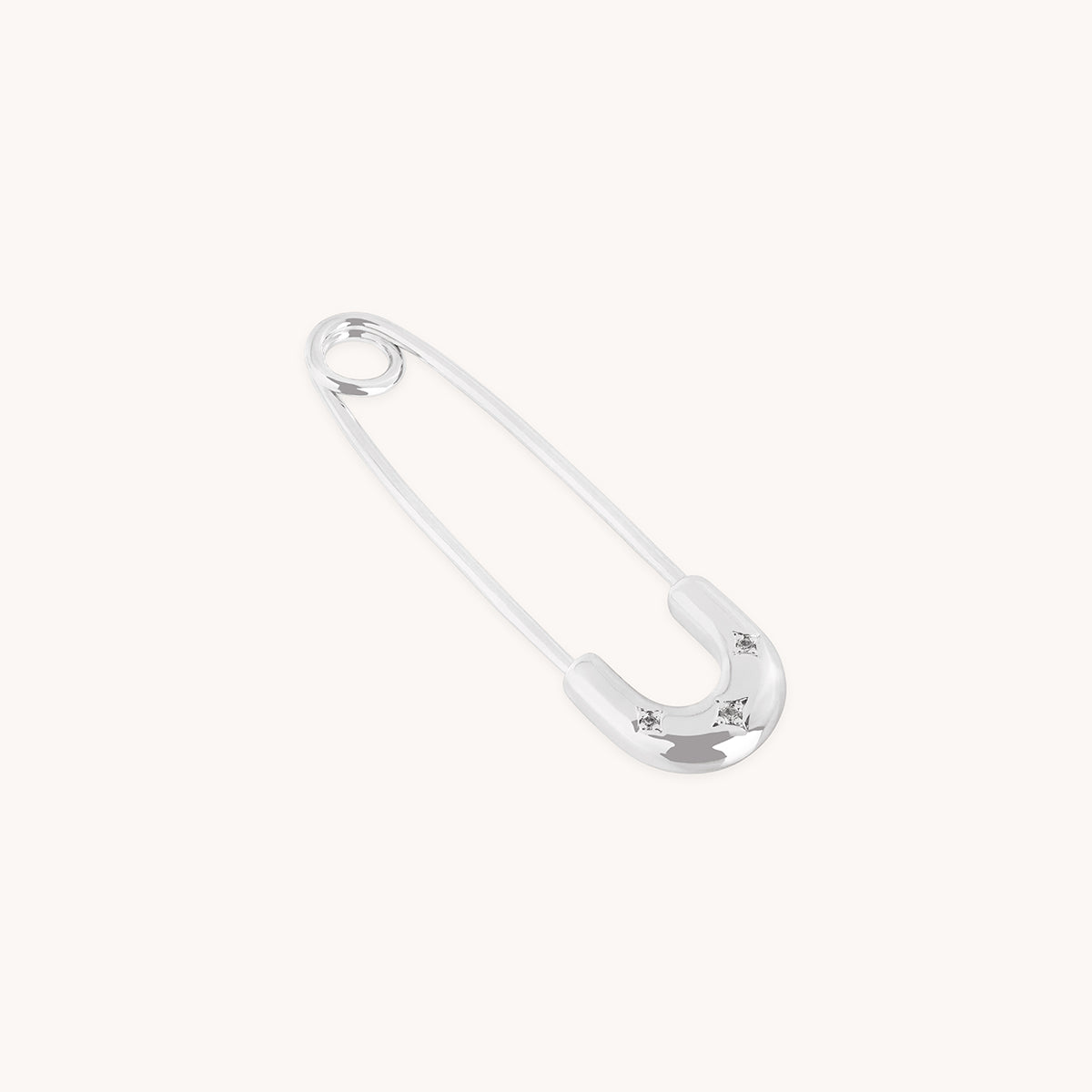 Charm Pin Brooch in Silver