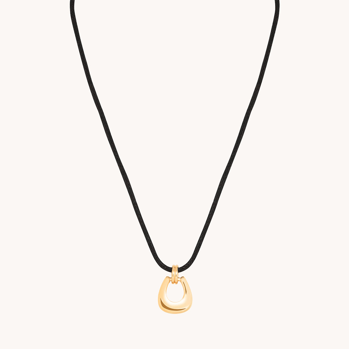 Hardware Pendant Cord Necklace in Gold