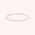 Pavé Knot Bangle in Silver