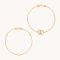 Celestial Bracelet Stacking Set in Gold