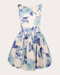 Anaya Floral Cotton Poplin Gathered Bubble Mini Dress
