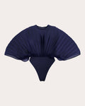 Sombra Pleated Sheer Organza Bodysuit