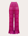Sina Ruched Chiffon Pants