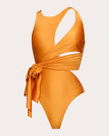 Lada Draped Cutout Swimsuit