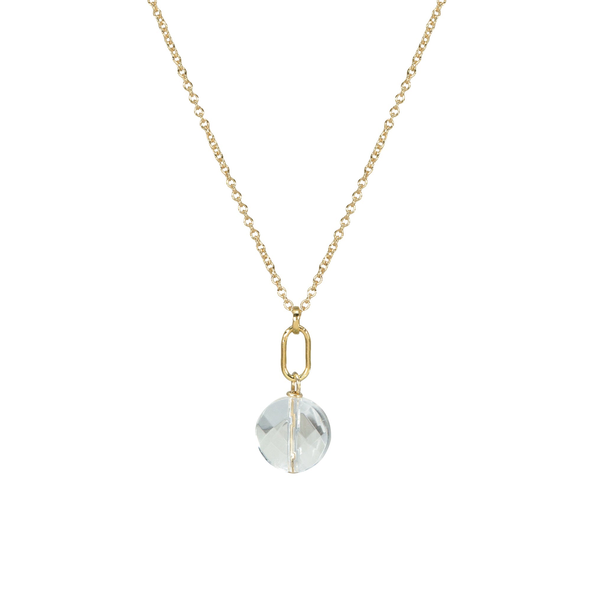 April Birthstone Crystal Necklace