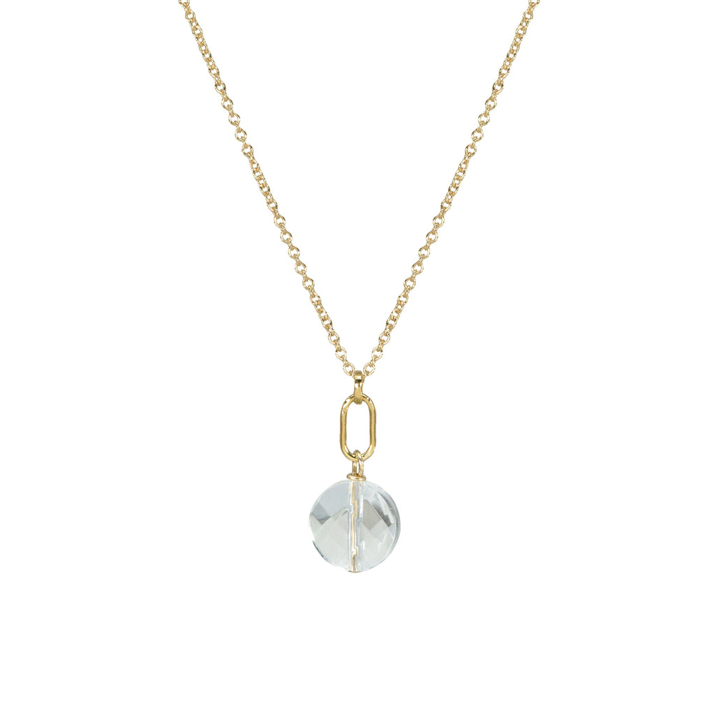 April Birthstone Crystal Necklace