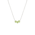 August Birthstone Make A Wish Necklace with Faceted Peridot
