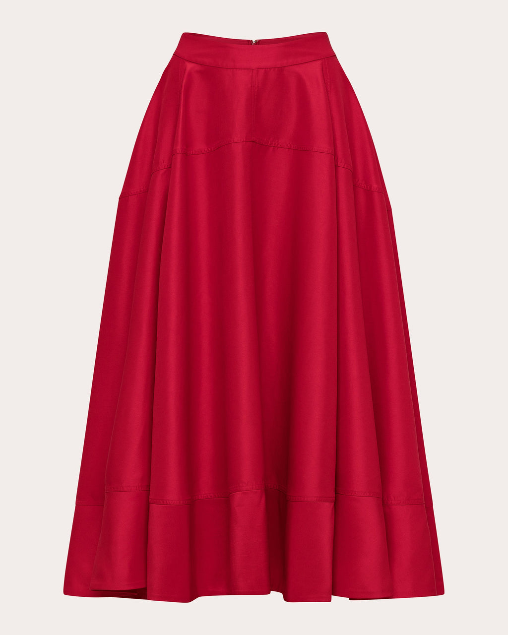 Avani Paneled Satin Midi Skirt