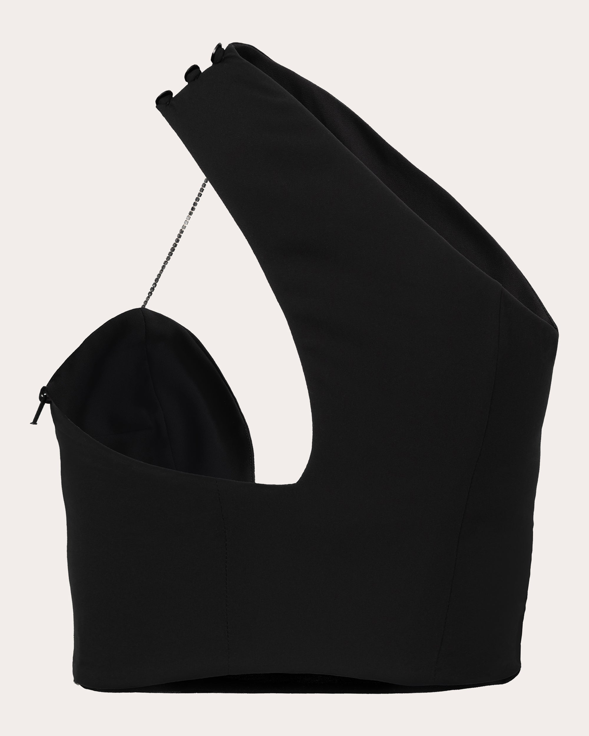 Bria Cutout Asymmetric Crop Top
