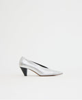 Kiki Heel - Crinkled Silver