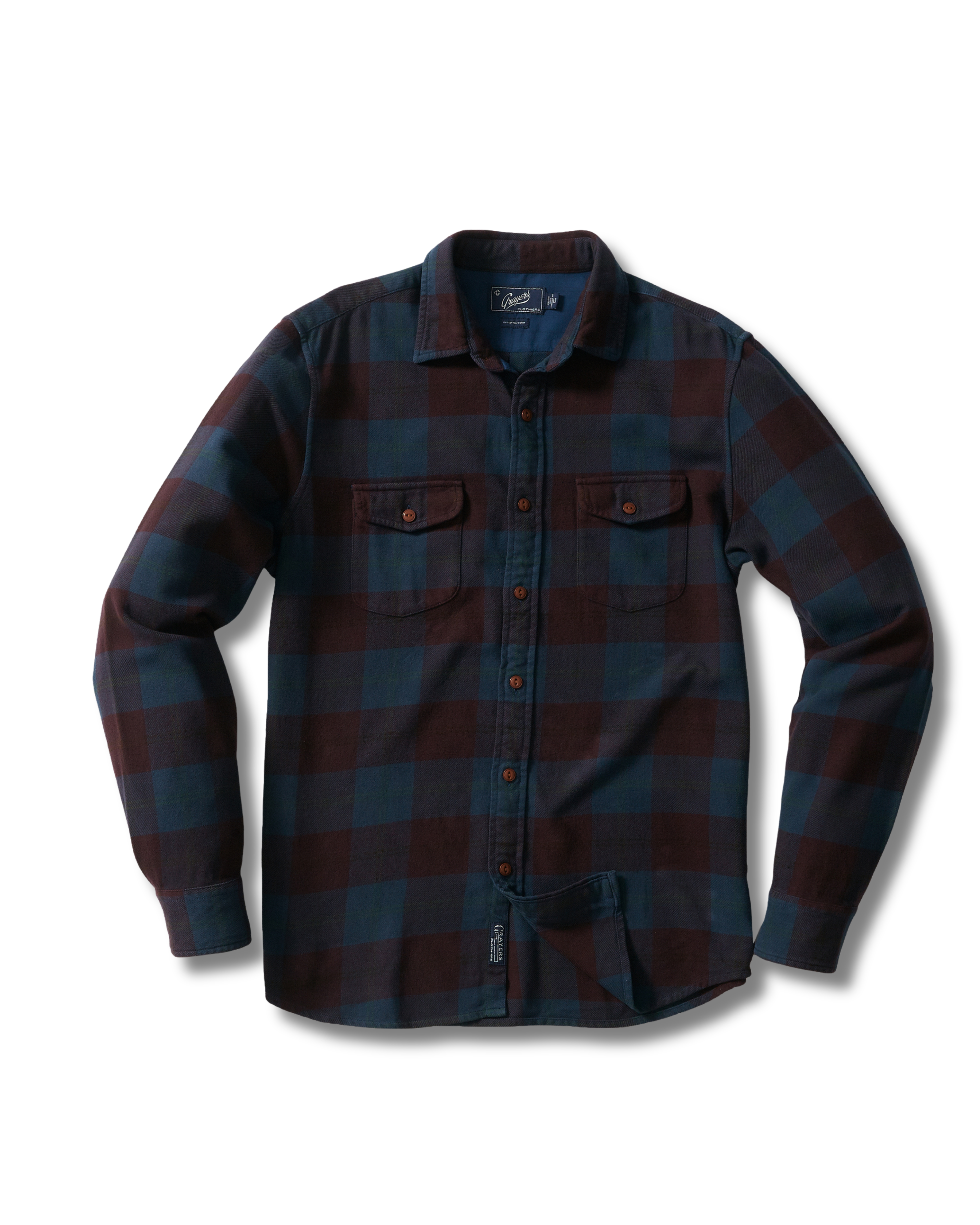 Boseman Heritage Flannel - Burgundy Slate