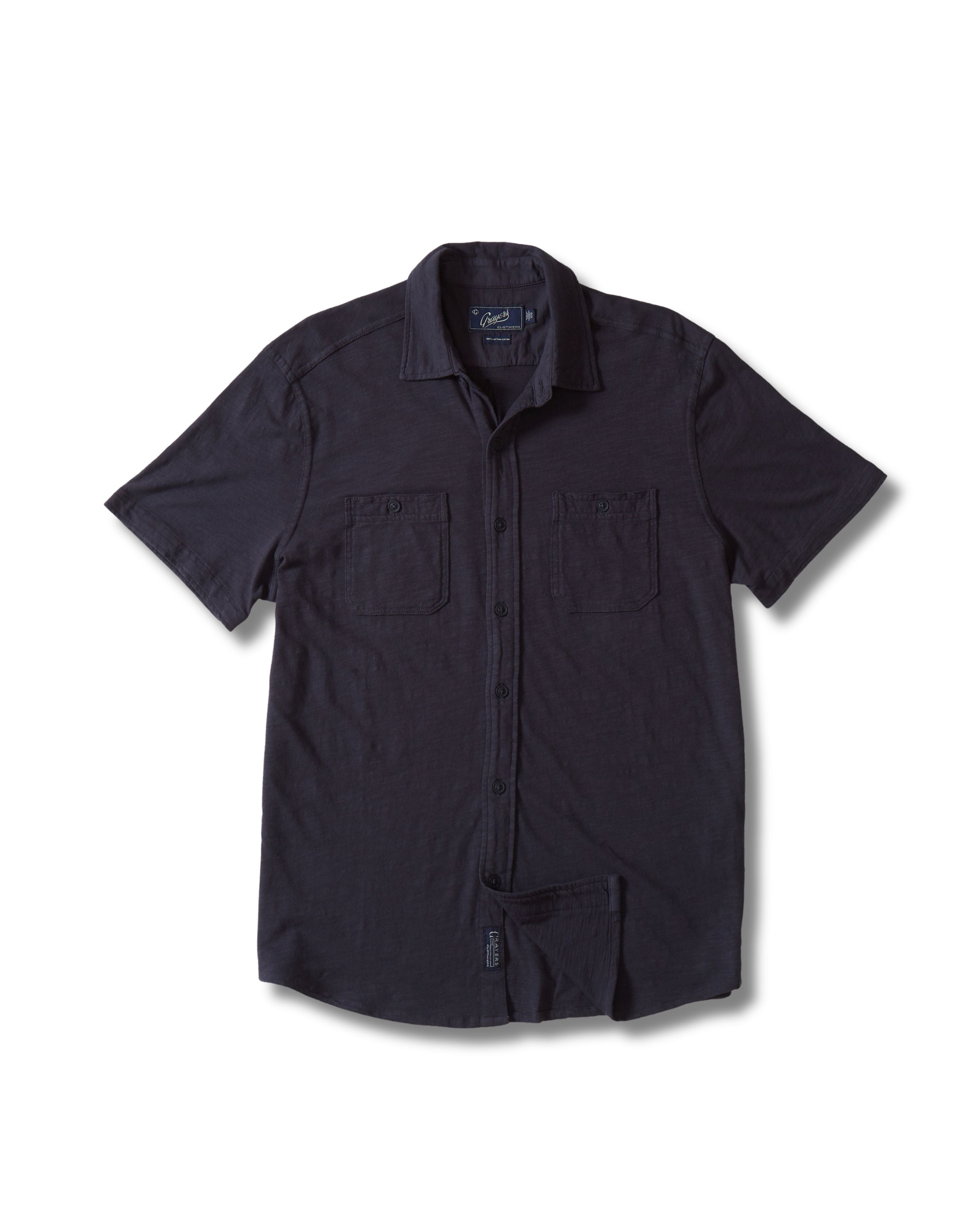 Flex Everyday Knit Short Sleeve Shirt - Dunmore Navy