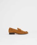 Ruched Loafer - Saddle Suede