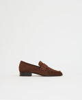 Ruched Loafer - Espresso Suede