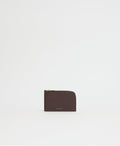 Zip Card Holder - Chocolate