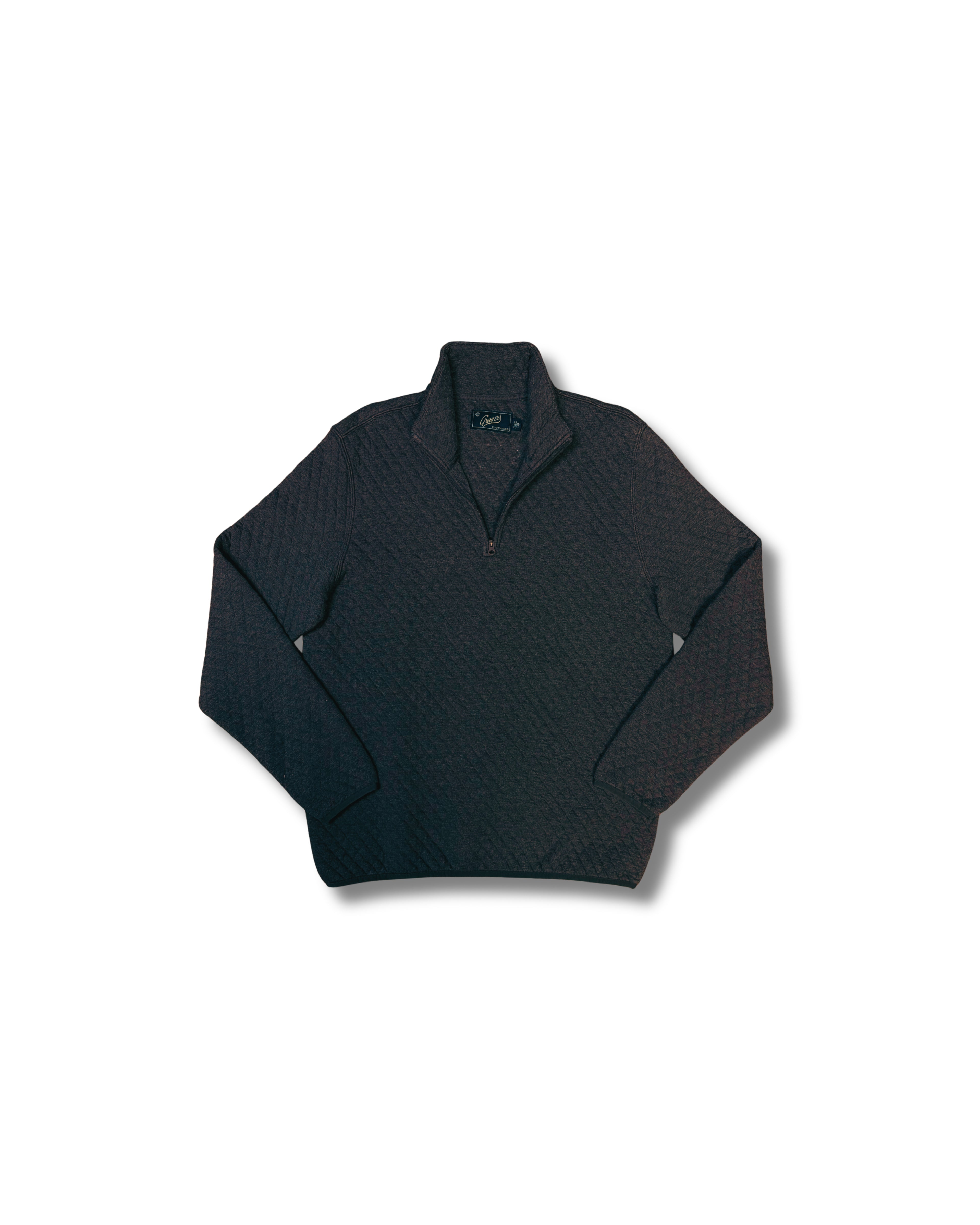 Quilted 1/4 Zip SMP - Charcoal Heather
