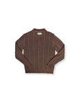 Portsmouth Cable Crew Neck  SMP - Dark Earth