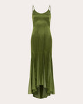 Kaida Silk Charmeuse Chiffon High-Low Dress