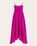 Rachel Raw Silk Midi Dress
