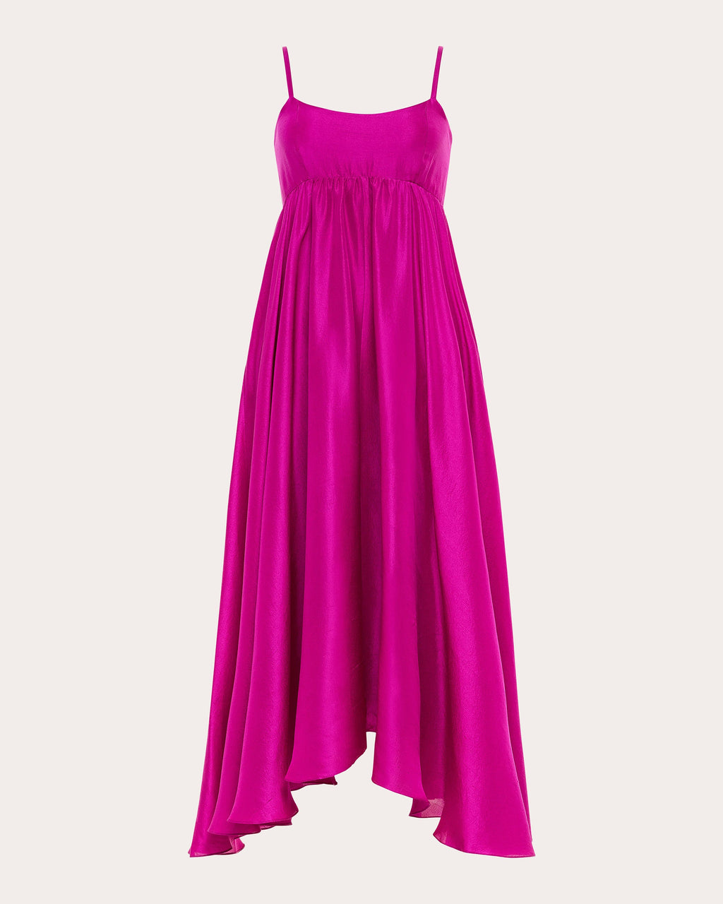 Rachel Raw Silk Midi Dress